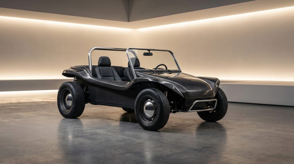 découvrez le brado carbon buggy, alliant sobriété de conception et prestige, disponible à un prix élevé pour les amateurs d'exclusivité et de performance.