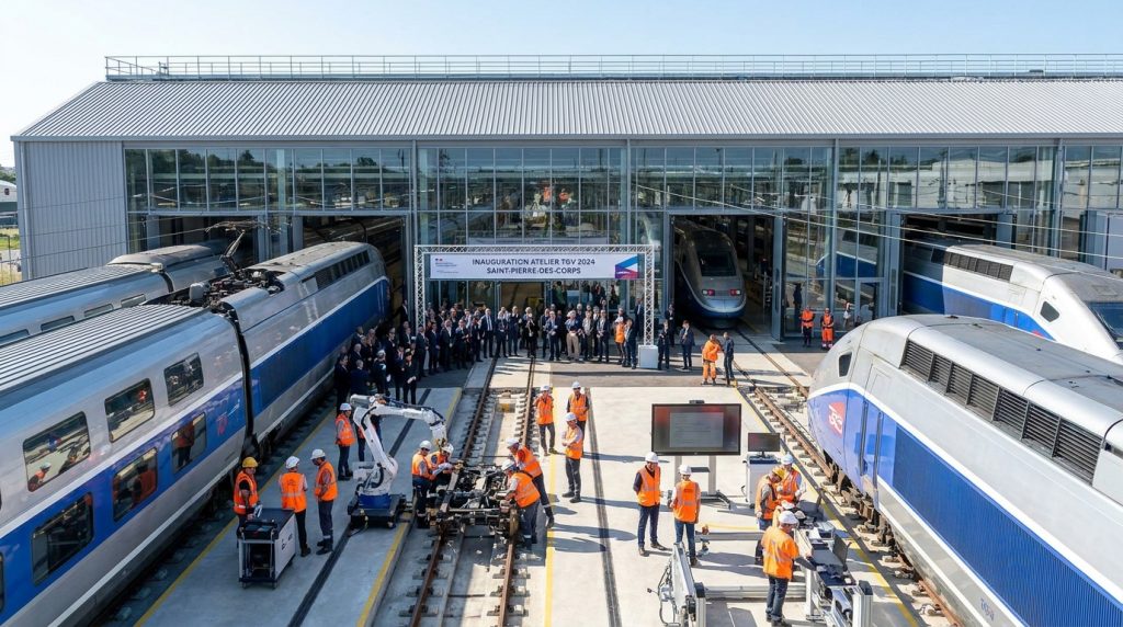 saint-pierre-de-corps inaugure un atelier moderne dédié à l'entretien des trains, améliorant la maintenance ferroviaire pour des services plus fiables et efficaces.
