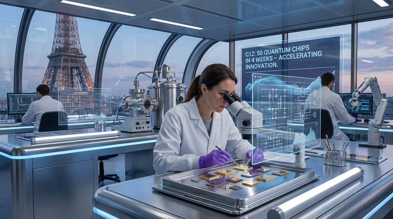découvrez comment la startup française c12 a assemblé 50 puces quantiques en seulement 4 semaines, un exploit révolutionnaire qui accélère le développement de la technologie quantique.
