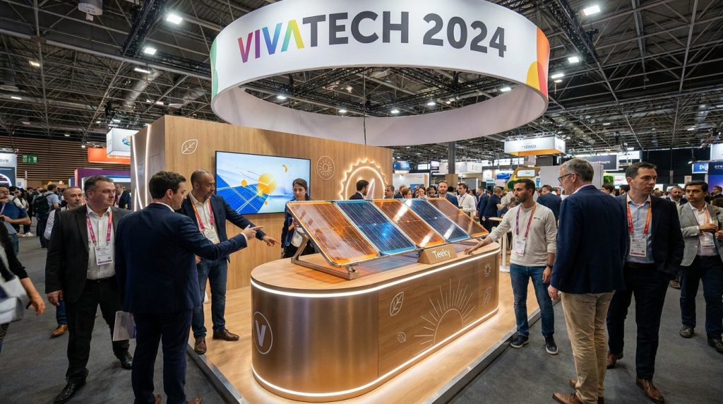 la startup gersoise sunbiose impressionne à vivatech avec teeky, son boîtier solaire innovant, reconnu parmi les 500 meilleures innovations.